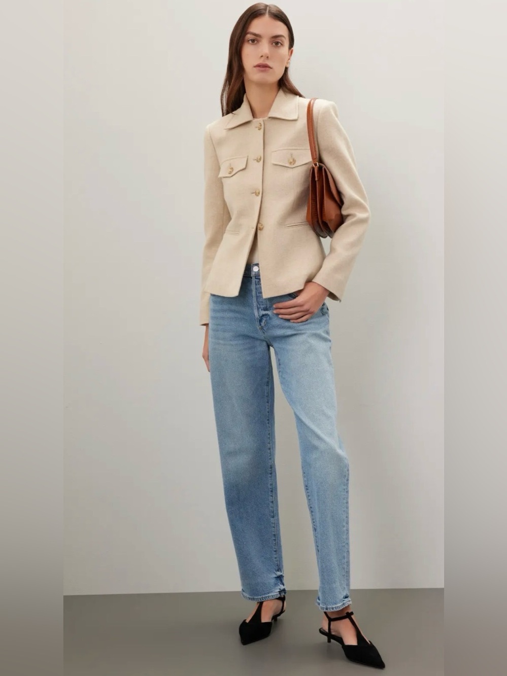 Derek Lam 10 Crosby Jasper Utility Jacket
Tailored Cream wool blend size 6 - Picture 3 of 16